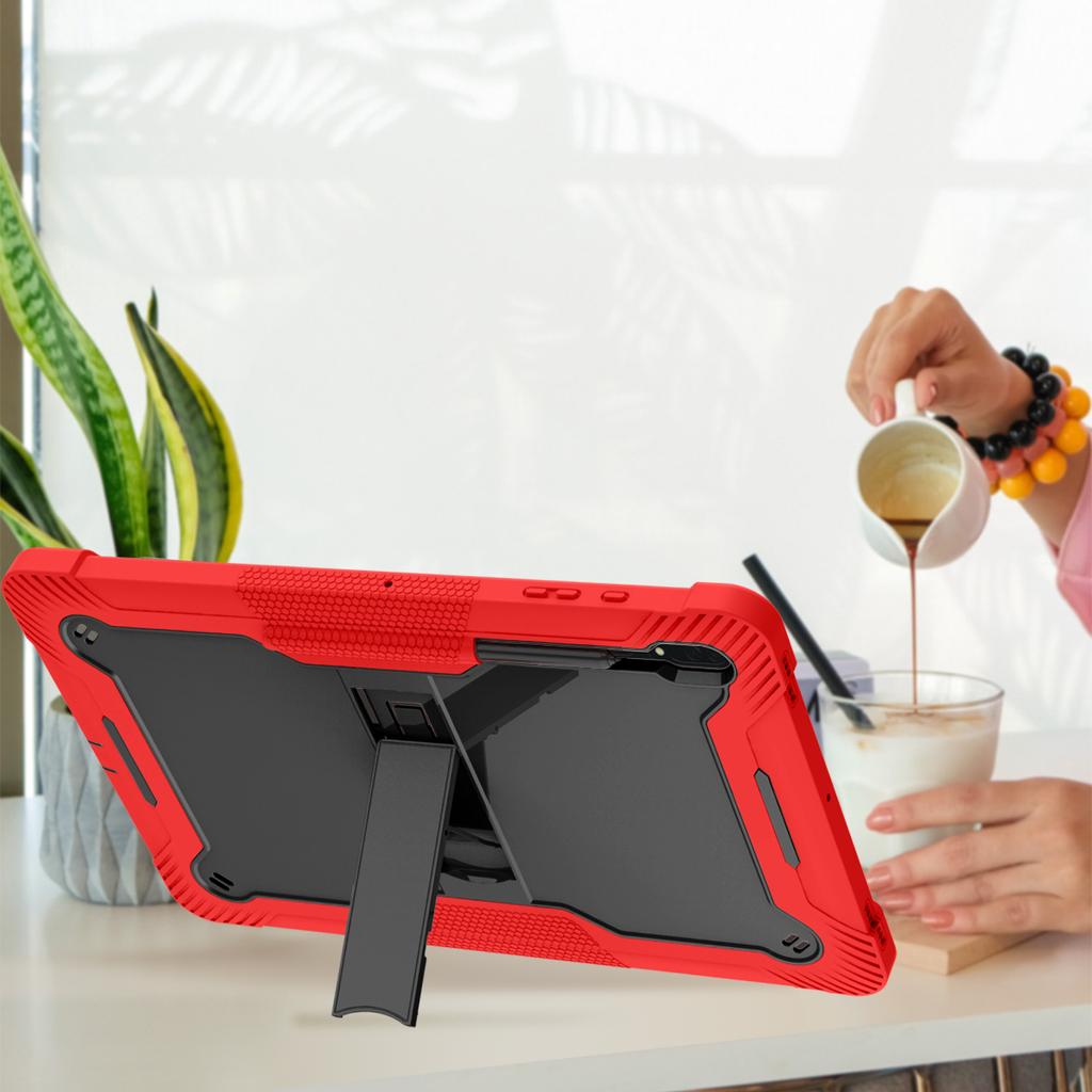 Бронированный чехол для Samsung Galaxy Tab S8 S9 Ultra 14,6 дюйма SM-X900 SM-X906 X900 X906 Гибридный бронированный противоударный силиконовый детский чехол Настольная подставка