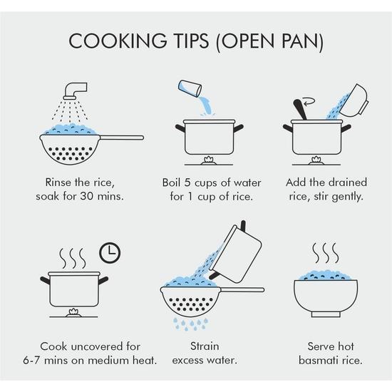Классический рис басмати Octavius | Длинный ароматный нелипкий рис басмати - 1 кг (2)