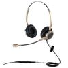 With VOPTECH Headset USB Binaural Noise Canceling Overhead Windows Mac Model UC809D Microphone Remote Work Web Conference Call Center Telework Video