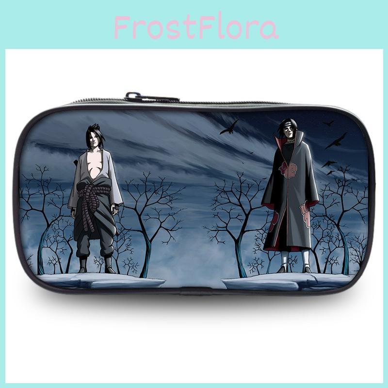 Сумка для хранения канцелярских принадлежностей с принтом персонажа аниме Наруто, однослойная, для школьных принадлежностей и для студентов