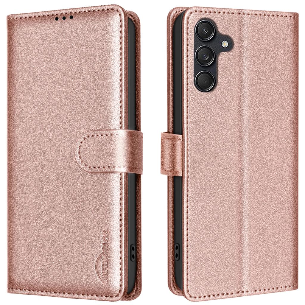 BINFEN COLOR BF32 For Samsung Galaxy A16 5G/A16 4G Leather Case Wallet RFID Blocking Phone Cover