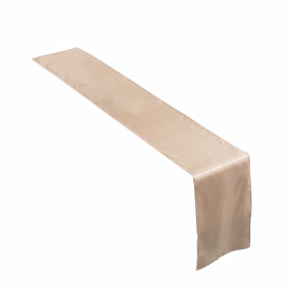 Гладкий атласный столовый раннер однотонная скатерть современная накладка на стол банкет