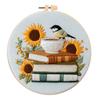1 набор Этот набор для вышивания подсолнуха своими руками подходит для начинающих и включает инструкции по стежкам на английском языке. Это набор для вышивания.