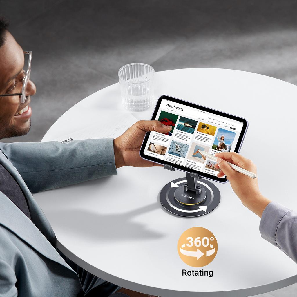 Ugreen LP805 Black Adjustable Desktop Holder for Smartphones & Tablets