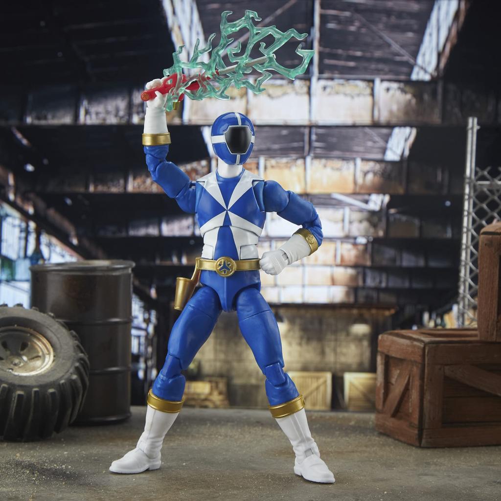Power Rangers Lightning Collection Lightspeed Rescue Синий Рейнджер 6-дюймовая Премиальная Коллекционная Фигурка Игрушка с Аксессуарами, для Возраста от 4 лет