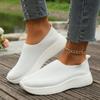 Fashion Women's Vulcanized Shoes High Quality Women's Athletic Shoes Slip-on Flats Women's Loaf Flat Walking Shoes