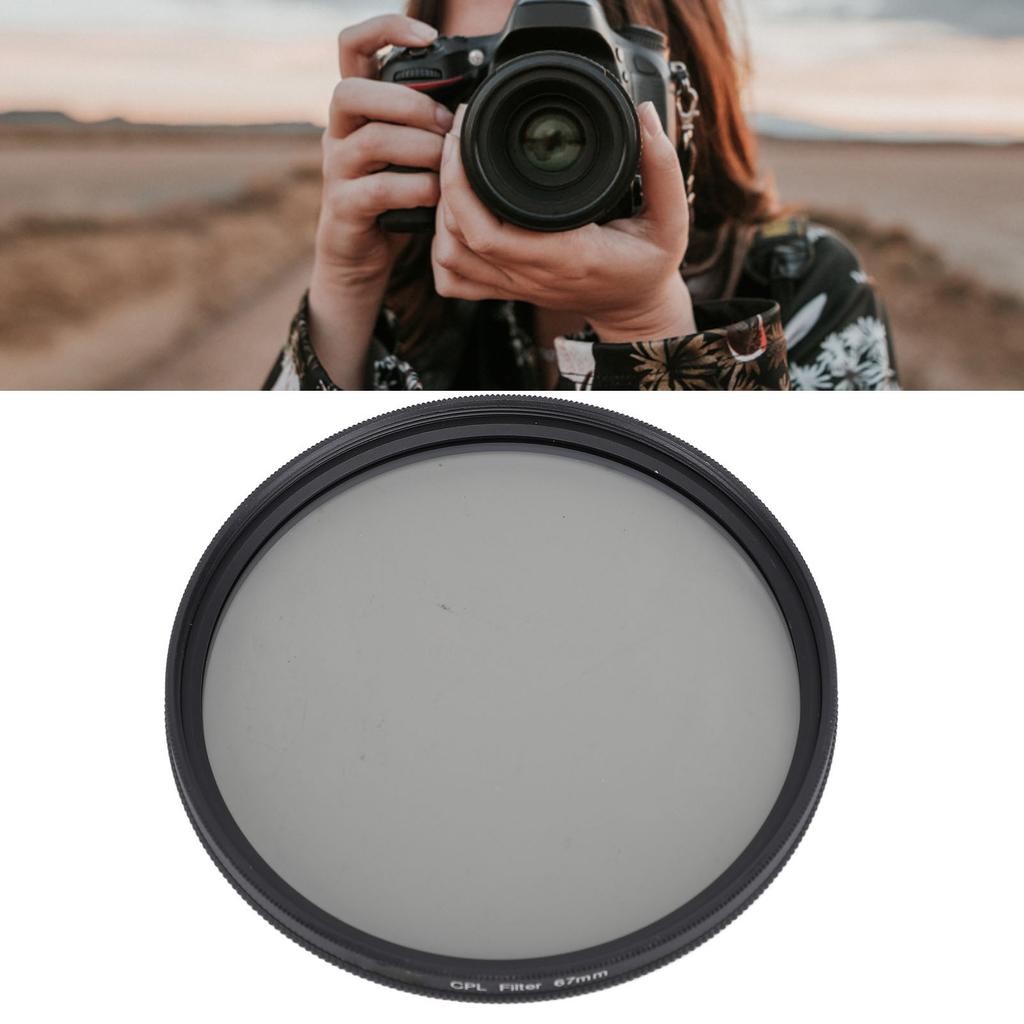 Camera CPL Filter Aluminum Alloy Optical Glass Double Sided Multi Layer Coating Slim Frame 67MM CPL 