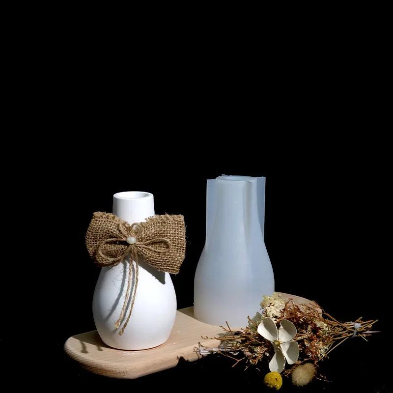 DIY Горшок для цветов Craft Силиконовая форма для заливки эпоксидной смолой Ручная работа Бетонная ваза Инструмент для изготовления украшений для домашнего декора