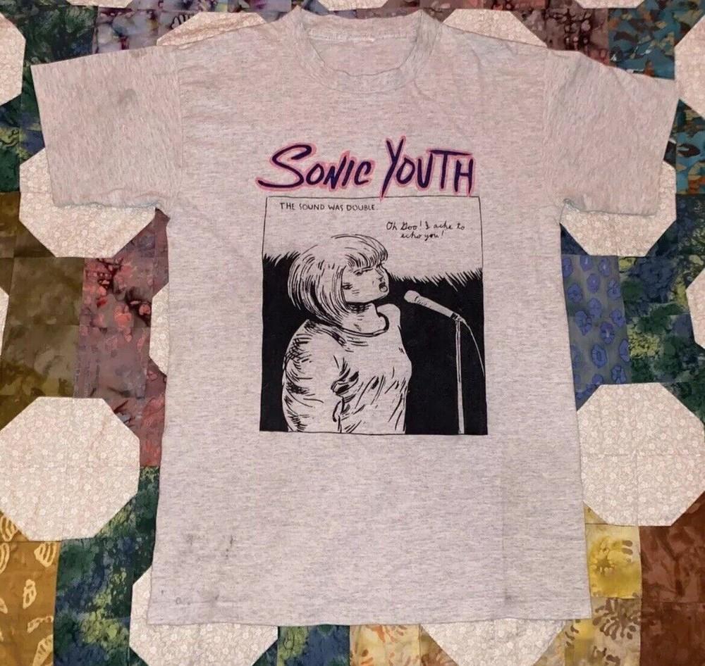 Винтажная футболка Sonic Youth Goo Унисекс Футболка Смешной Подарок Все Размеры от S до 234XL VN2290 Унисекс Футболка