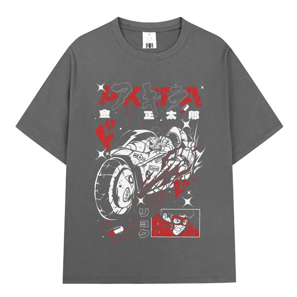 Anime Akira T Shirts 90s Japanese Unisexga Movie Shotaro Kaneda Tshirt Unisexs Women Clothing Fashion Cotton Casual Tshirts