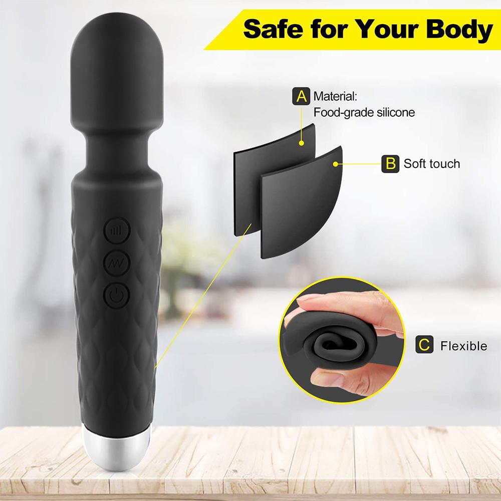 20 Speed Powerful Clitoris Vibrator for Women AV Magic Wand G-Spot Massager Clit Stimulator Female Masturbator Adults Sex Toys