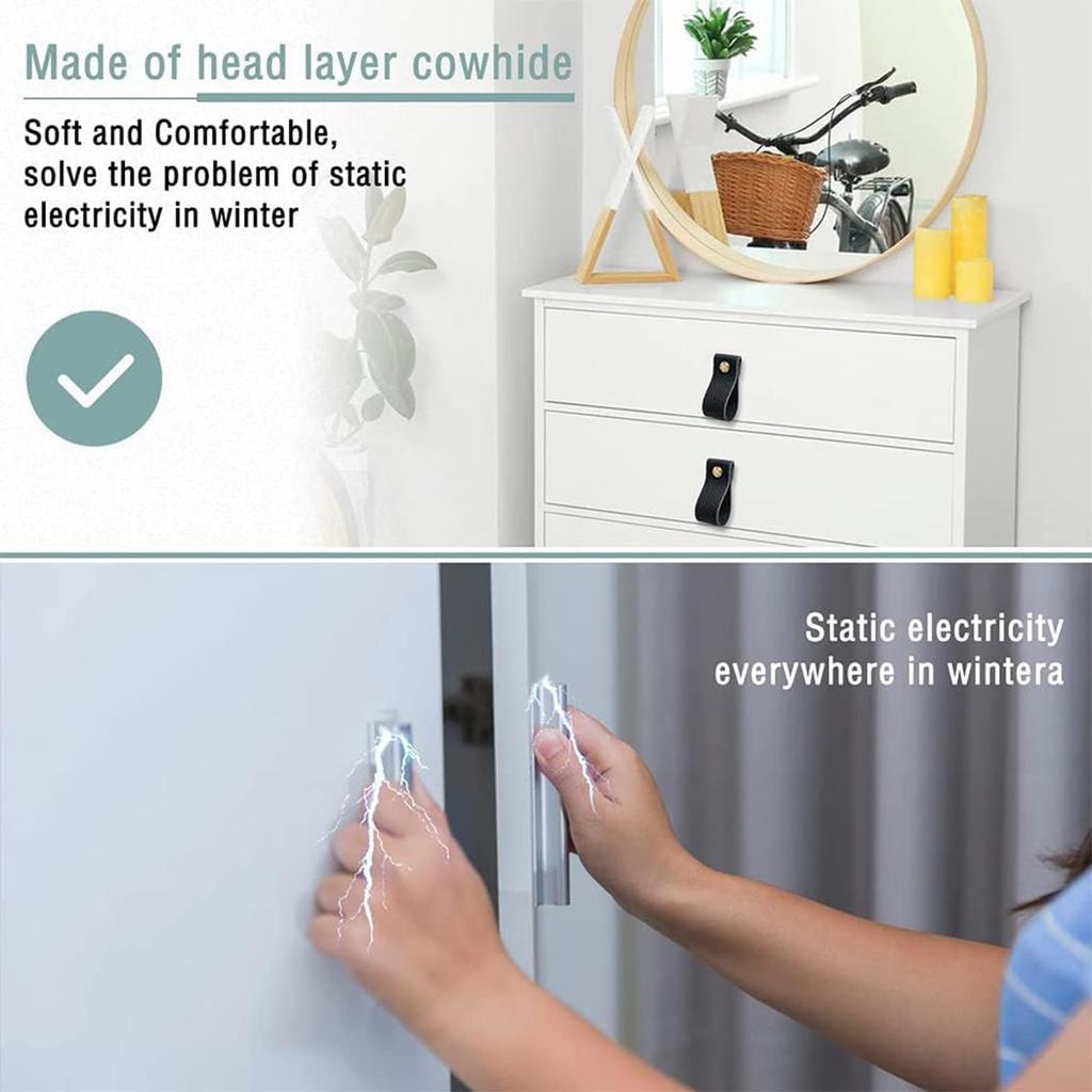 Кожаные ручки 6,4 х 2,5 см. Ручки для мебели ручной работы. Ручки для мебели. Ручки для шкафов и кухонных шкафов.