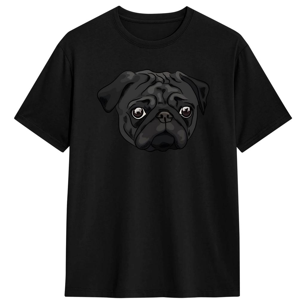 Boxer Head Cotton T Shirt For Men Summer  Y2K Retro TShirts Crew Neck Hip Hop Tees Big Size Print Tops