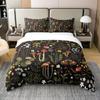 Cute Mushroom Bedding Set Twin Full Size Kids Comforter Cover Set for Teens Duvet Cover Room Decor Quilt Cover with Pillowcases