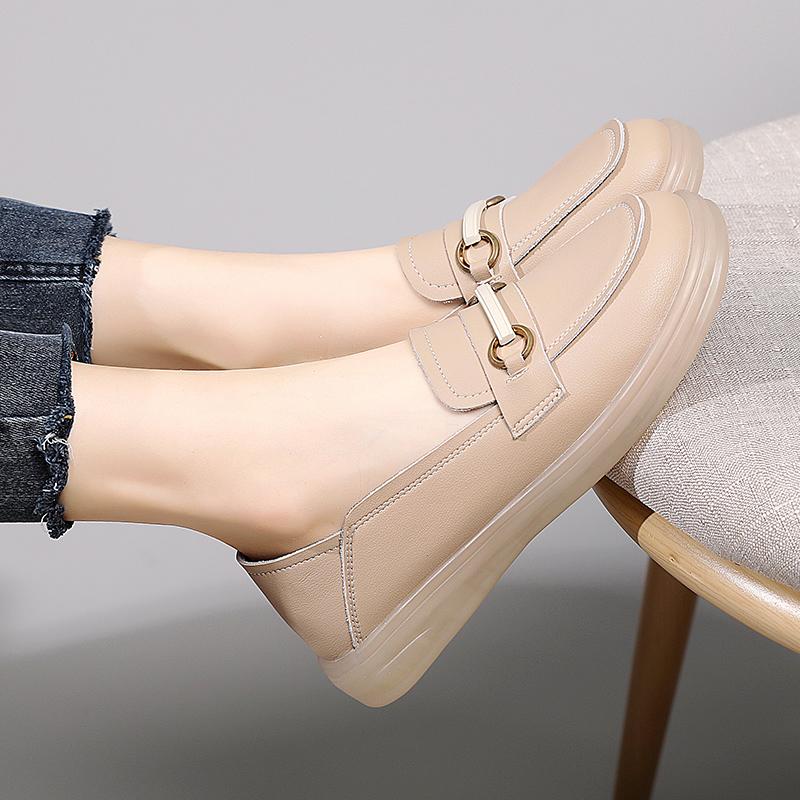 Женские мокасины, лоферы, кожаные туфли для вождения, мягкие туфли на плоской подошве, повседневные туфли без застежек для ходьбы, минималистичные туфли для беременных