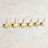 Wall Mounted Gold Bathroom Hooks Clothes Hat Hook Row Vintage Robe Hook Bathroom Robe Hook Bath Hardware Set Kitchen Hanger
