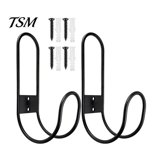 Garden Shed Storage Rack Heavy Duty Hose Holder, Wall Mount Iron Water Multifunctional Tool Hanger Hanger, Multi-functional Organizer Hook for Cables