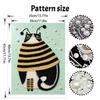 5D DIY Pearl Art Kit – Bumblebee Cat Theme Decor & Home Wall Decoration