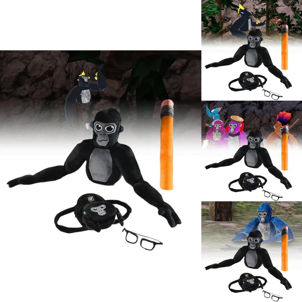 Очаровательная плюшевая игрушка-обезьянка Gorilla Tag для детей и коллекционеров 60x25 см