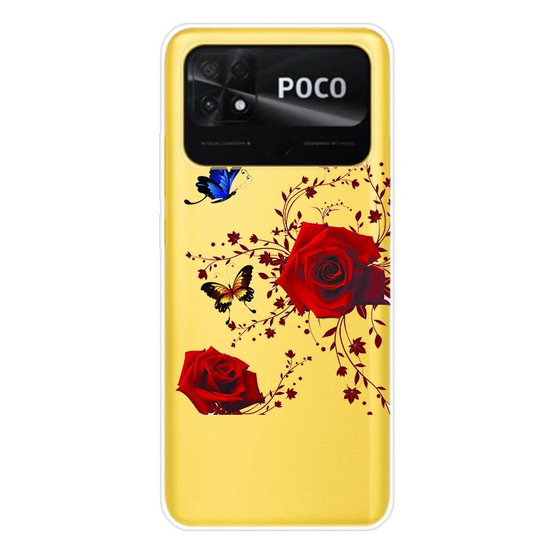 Для Xiaomi Poco C40 C 40 Чехол Мягкая силиконовая задняя крышка Мультяшный чехол для телефона Разнообразие