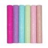 Sparkling Powder Glitter PVC Leather Fabric Colorful Glitter Faux Leather  Bag Making Material