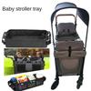 Waterproof Stroller Snack Tray Side Mesh Pockets Double Sided Stroller Tray for Travel Outdoor