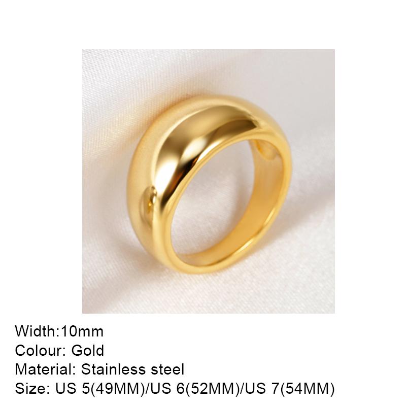 Модное кольцо Кольцо из нержавеющей стали 316L Anillo Ringen Mujer Женские кольца Bague Парная бижутерия Модные подарки Не выцветает