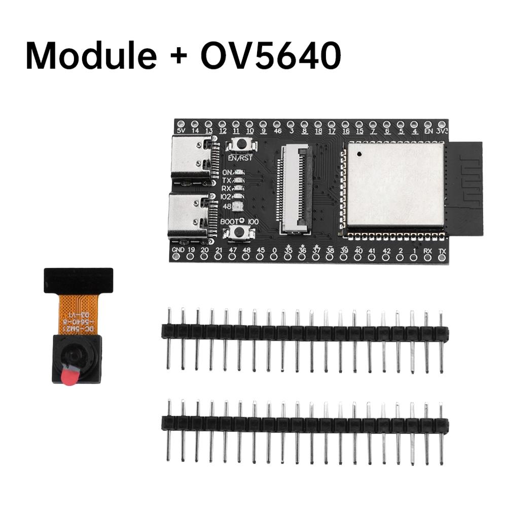 Плата разработки ESP32-S3 N16R8 CAM Модуль последовательного порта в WiFi+Bluetooth Камера OV2640/OV3660/OV5640 Двойной Type-C ESP32-S3-CAM
