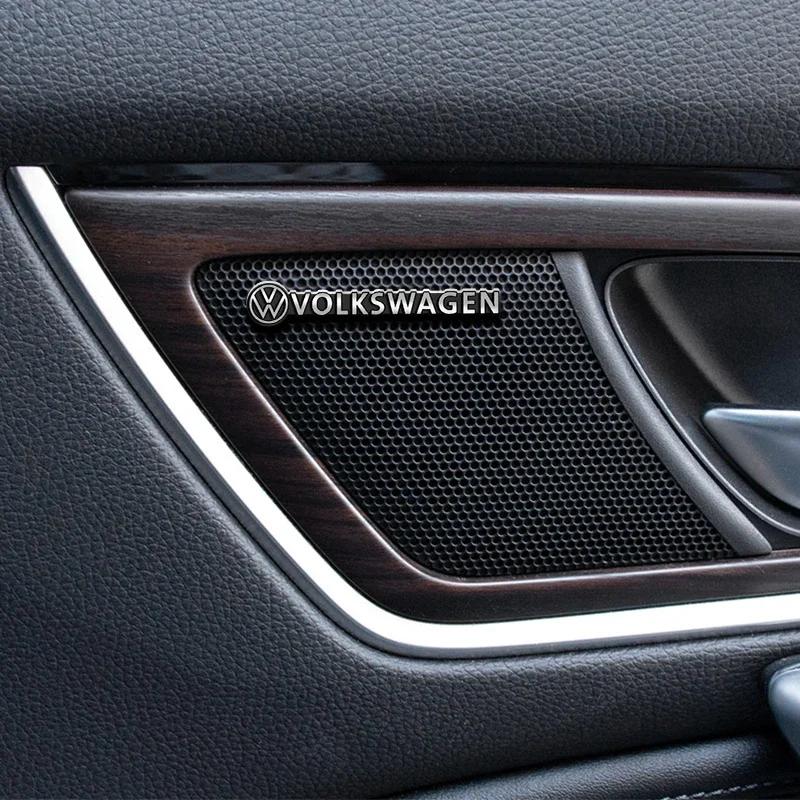 Car Audio Decorate 3D Aluminum Badge Emblem Sticker Car interior Accessories For Volkswagen Tiguan 5N AD1