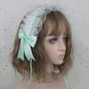 Women Lolita Headband Headdress Lace Ribbon Bowknot Japanese Sweet Cute Cosplay