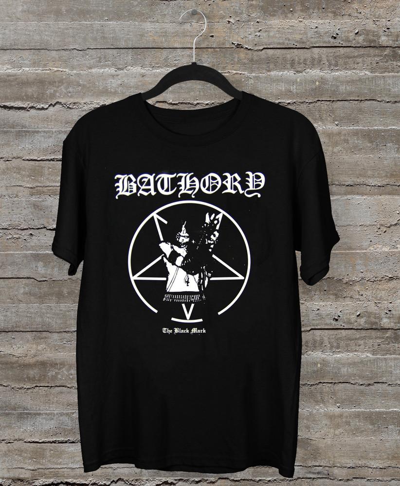 НОВЫЙ BATHORY - Черная Метка Черный Все Размеры Подарочный Веер Футболка PP382 Унисекс Футболка - Мужская Летняя Хлопковая Графическая Футболка