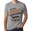 Men’s Vintage Tee Shirt Graphic T Shirt Vintage Goods Since 2047 Grey Marl