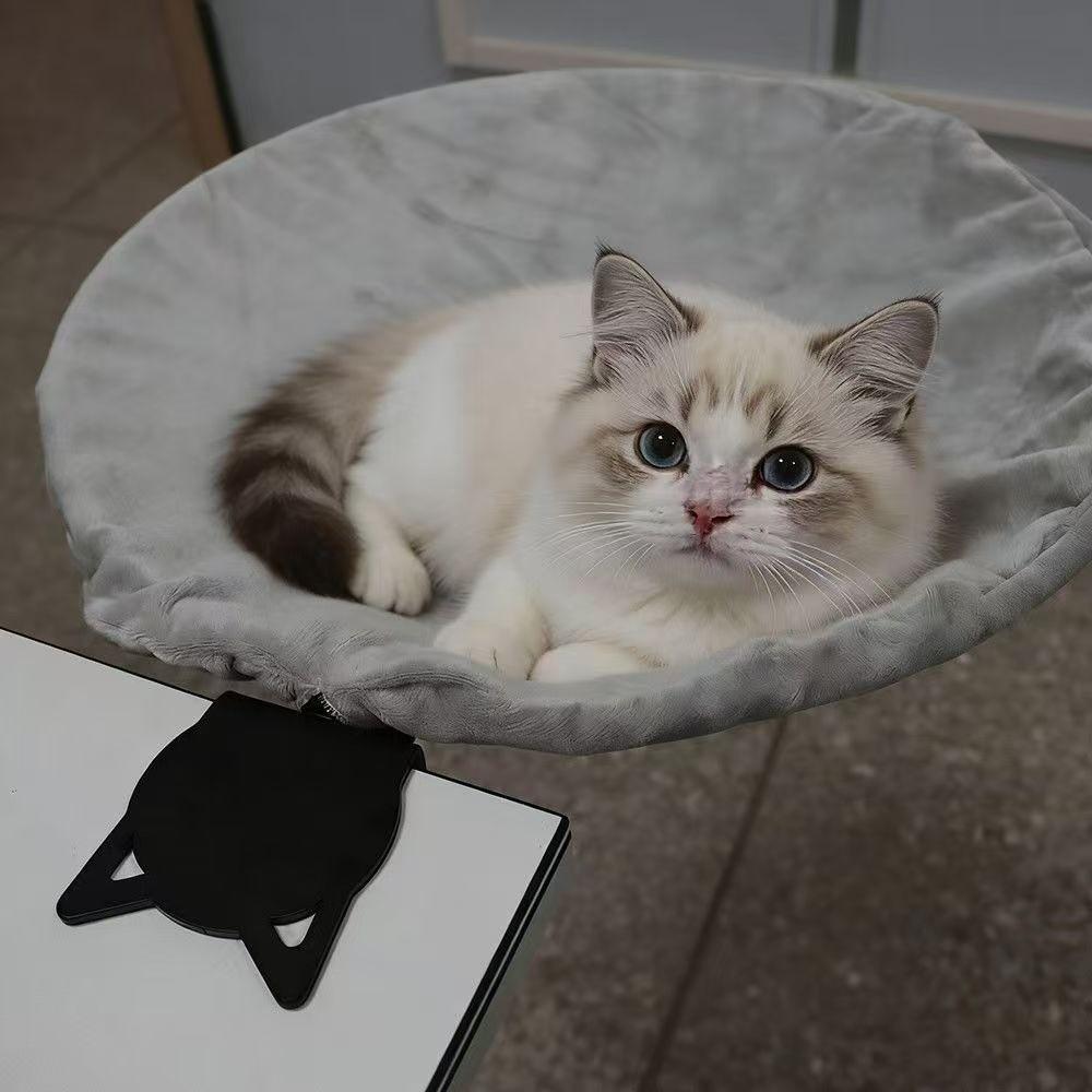 Removable Cover Cat Desk Bed Breathable Kitten Table Bed Universal Cat Perch Indoor Use