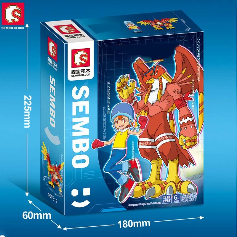 Нетоксичные Sembo Металлические War Greymon Аниме Строительные Блоки Фигурки Действия Модели Кирпичи Освещение Аниме Детская Модель Игрушка Кукла Подарки С Куклами
