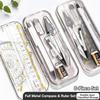 8Pcs Protractor Triangle Ruler Set Students Compass Kit Drafting Compass  School Supplies