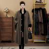 Luxury Faux Mink Fur Coat for Plus Size Women Winter Fashion Mom Outerwear Stand Collar Loose Fit Elegant Jacket