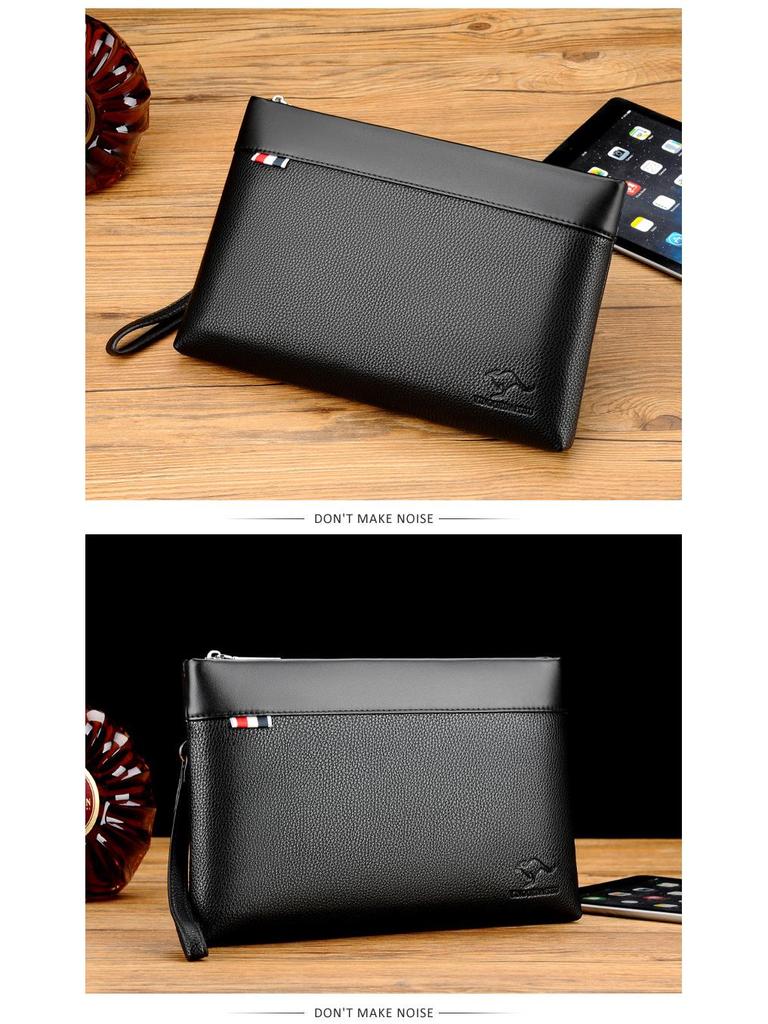 Мужской клатч-кошелек из мягкой кожи большой вместимости - Модная повседневная сумка и сумка-конверт