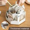 360 Degrees Rotating Desk Organizer Large Capacity Pen Holder Multifunctional Office Desk Accessory for Office Supplies And Makeup Brushes