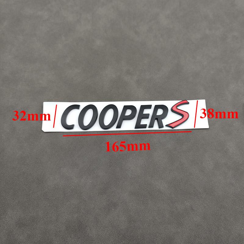 3D ABS Черный Логотип Cooper S Буквы Значок на Багажник Автомобиля Для R55 R56 F56 R50 R52 F55 JCW R53 Cooper S Наклейка Аксессуары