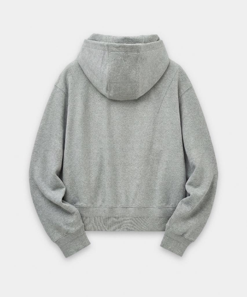 Lmood Essentials Худи на молнии из шелка Меланжевый серый