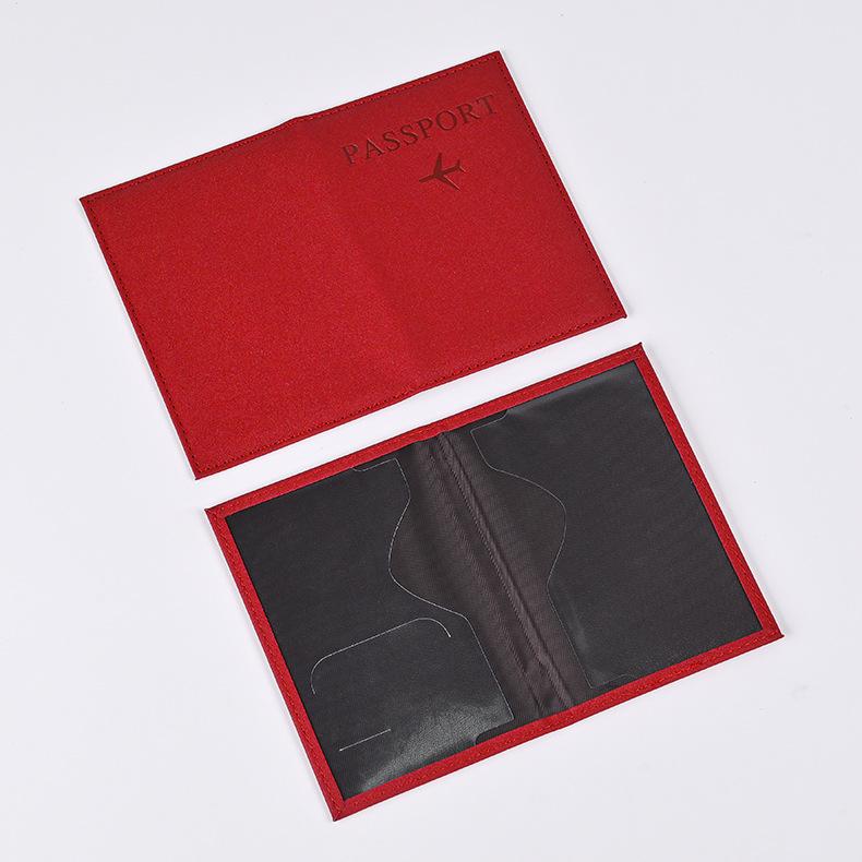 14*10cm PU Leather Passport Cover Case Holder with ID Credit Card Slot Card Document Pocket Wallet for Travel Passport Sleeve