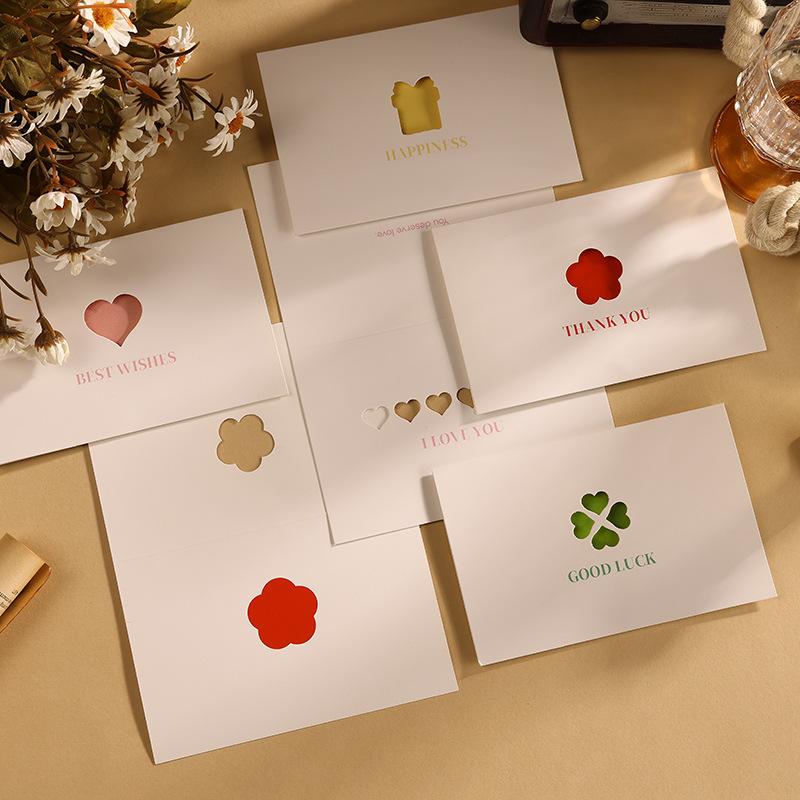 10 листов в упаковке Открытка благодарности Открытка на день рождения Пригласительная открытка Открытка для сообщения Студенческие канцелярские принадлежности