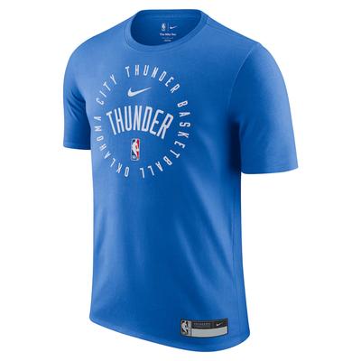 Футболка с коротким рукавом с логотипом X NBA Oklahoma City Thunder, мужская, синяя, HF1720-403