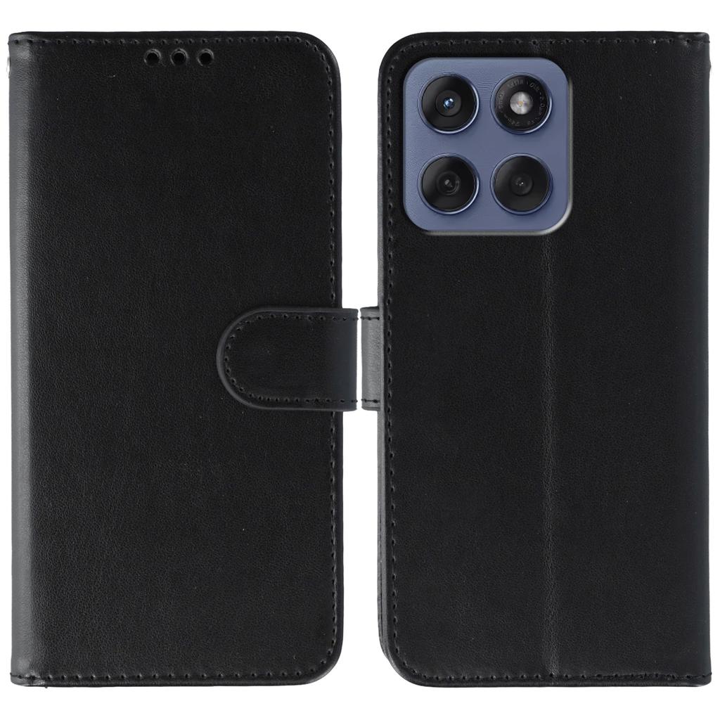 For Motorola Edge 60 Fusion 5G Case PU Leather Flip Wallet Phone Cover with Strap