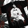 Футболка Seidou Takizawa Токийский гуль Полоска Аниме Унисекс Черная футболка Футболка Все размеры Унисекс Футболка