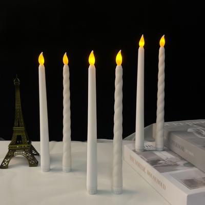 Имитация свечи на длинной ножке, электронный свет, романтическая атмосфера, декоративный свет для вечеринок по случаю дня рождения, настольное украшение