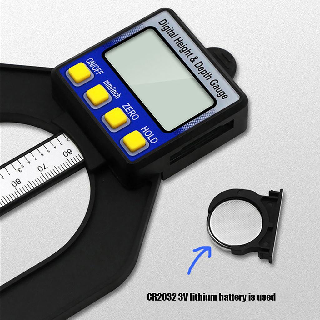 Цифровой глубиномер, деревообрабатывающий стол, измеритель высоты 0-80 мм, штангенциркуль
