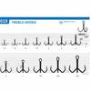 10pcs Black Color Treble Hook High Strength Bass Hooks 2026 Fishing Lure Hooks  Bass Fishing