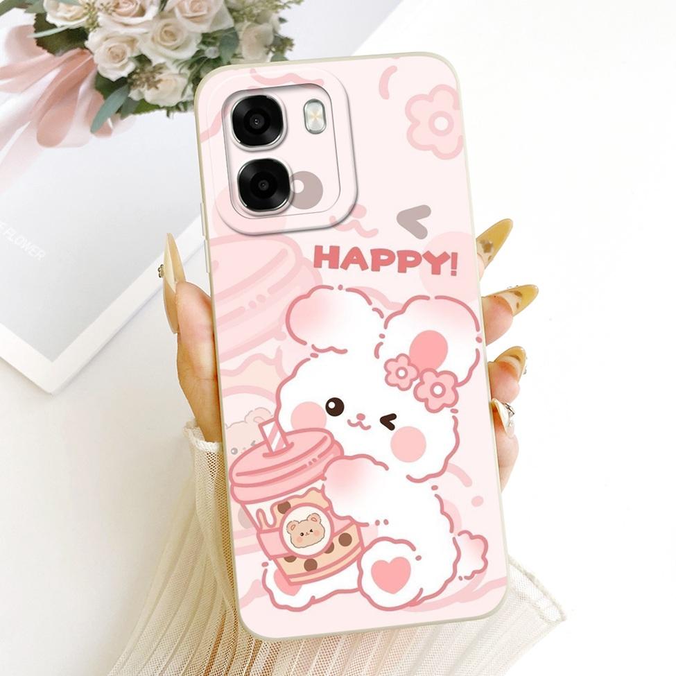 Чехол для телефона Oppo A6x 4G CPH2819 5G CPH2783 Чехол для Oppo A6x Милый Кавайный Роскошный Модный Цветы Крутой Расписной Силиконовый Корпус
