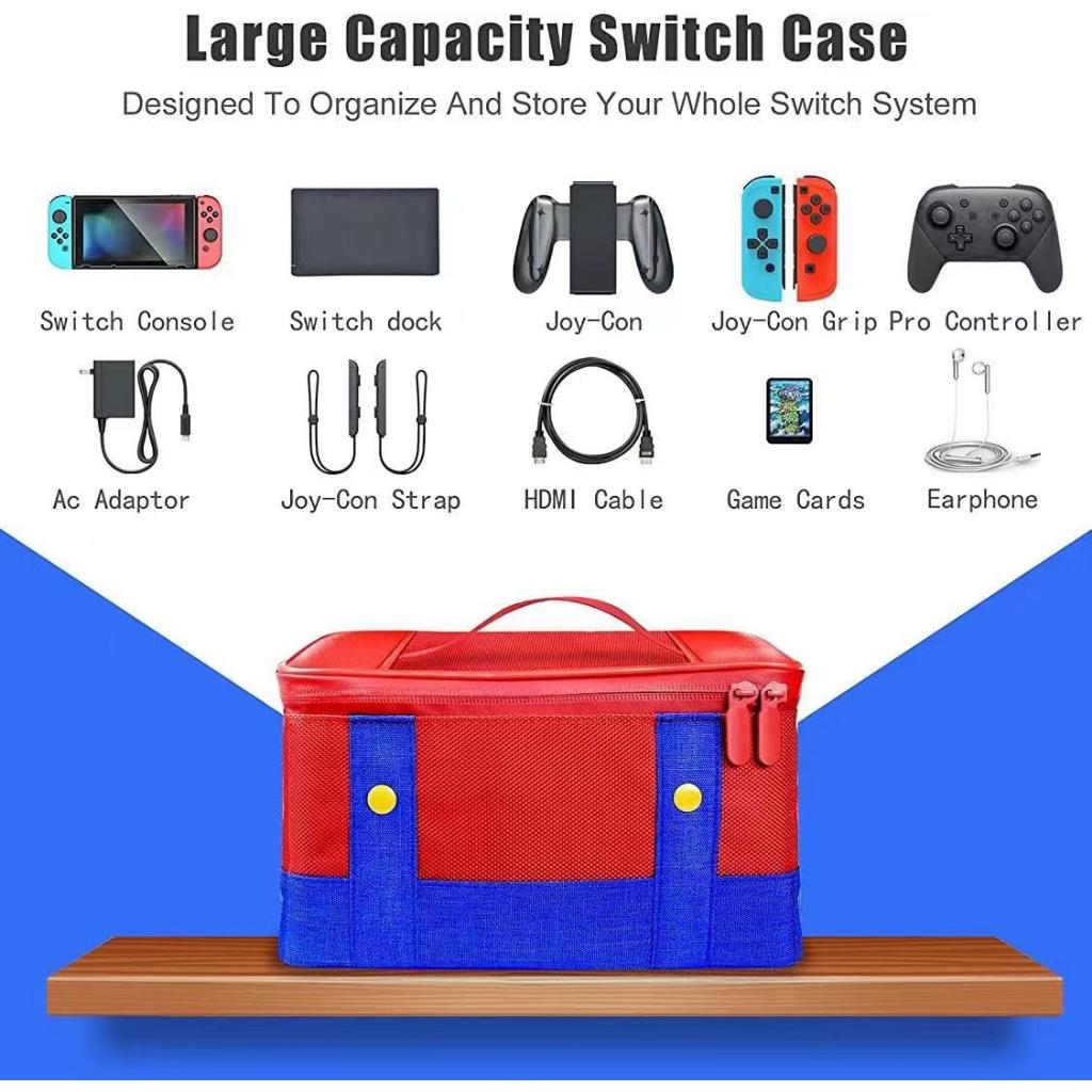 Большой защитный чехол для переноски Switch, дорожная сумка для хранения Nintendo Switch, контроллер Oled Console Pro для Switch, аксессуары